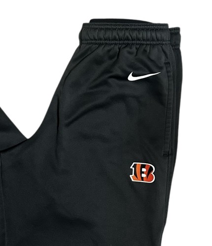 Nike Dri-Fit Herren Large Cincinnati Bengals grau Fleece gefüttert Training Jogginghose