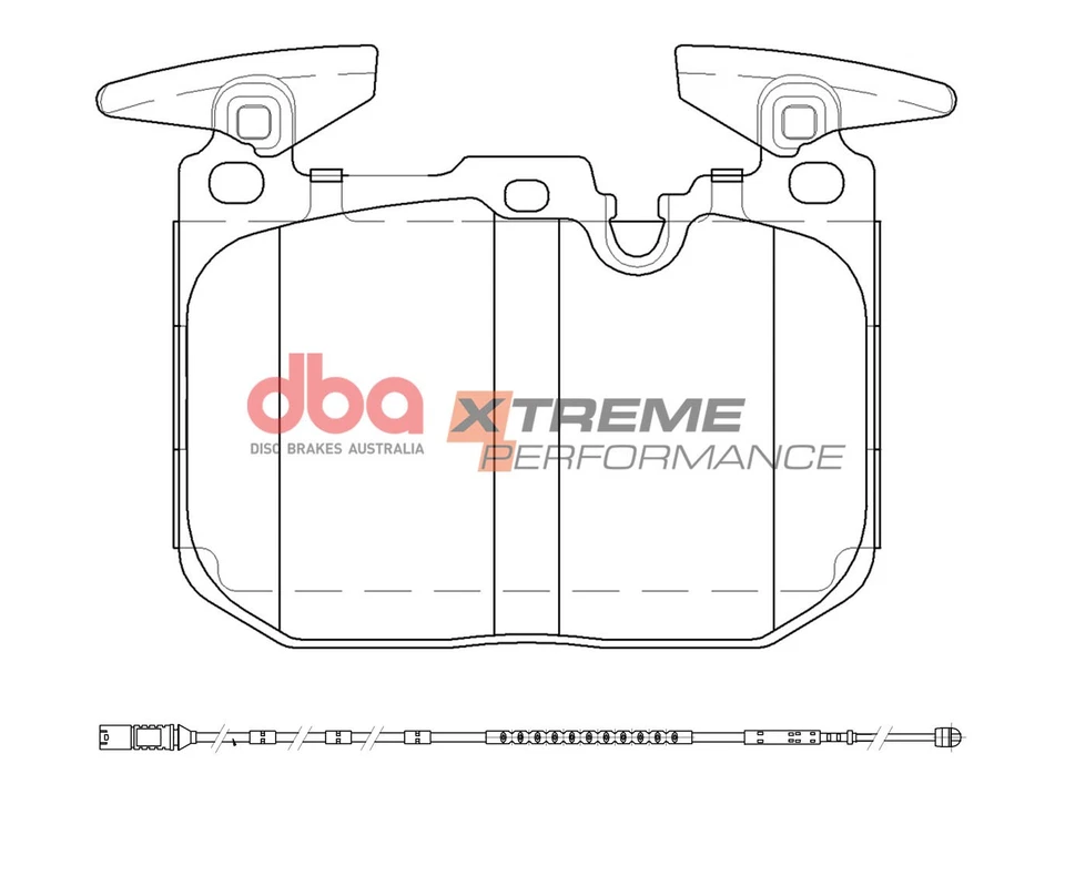 Front DBA Xtreme Brake Pads For BMW M135 M140 M3 M4 - Image 2 of 2