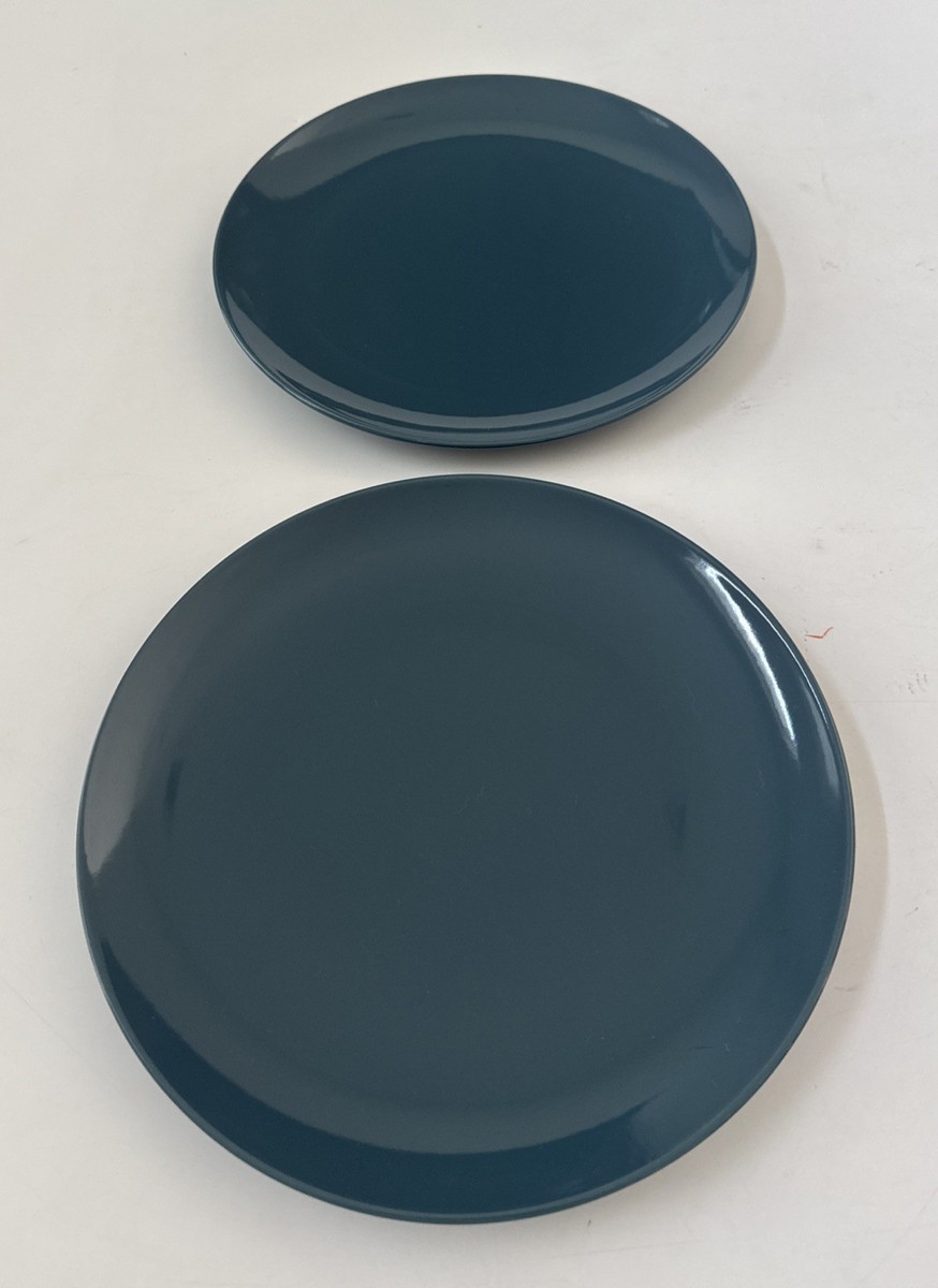 IKEA Dinner Plates Dark Blue Navy 10.25