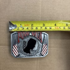 Vintage Pow Mia You Are Not Forgotten Belt Buckle