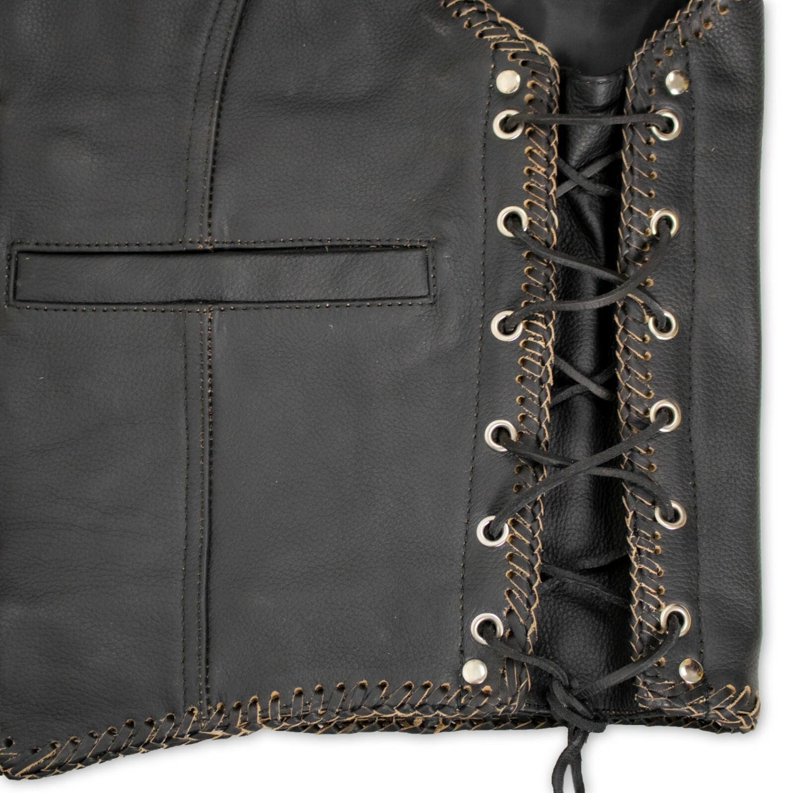 MDM Lederweste Herren Biker Lederweste Racing Biker Produktbild-Vorschau 6