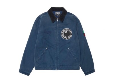 Stussy x Denim Tears Canvas Jacket サイズS Stussy x Denim Tears Canvas Jacket Blue Size S-XXL | eBay