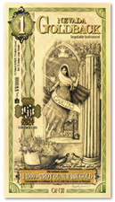 Nevada 1 Goldbacks Gold Polymer Notes 1/1000th Troy Oz 24KT .9999 Goldback Unc