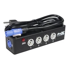 ProX X-PWCX4 BOX Power Center 4-Way PowerCon Compatible Splitter