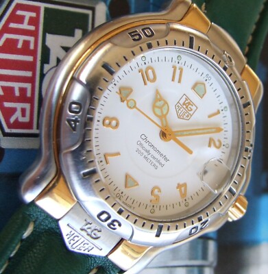 TAG HeUeR Men Classic 6000 CHRONOMETER Watch~WH5151~18K Gold