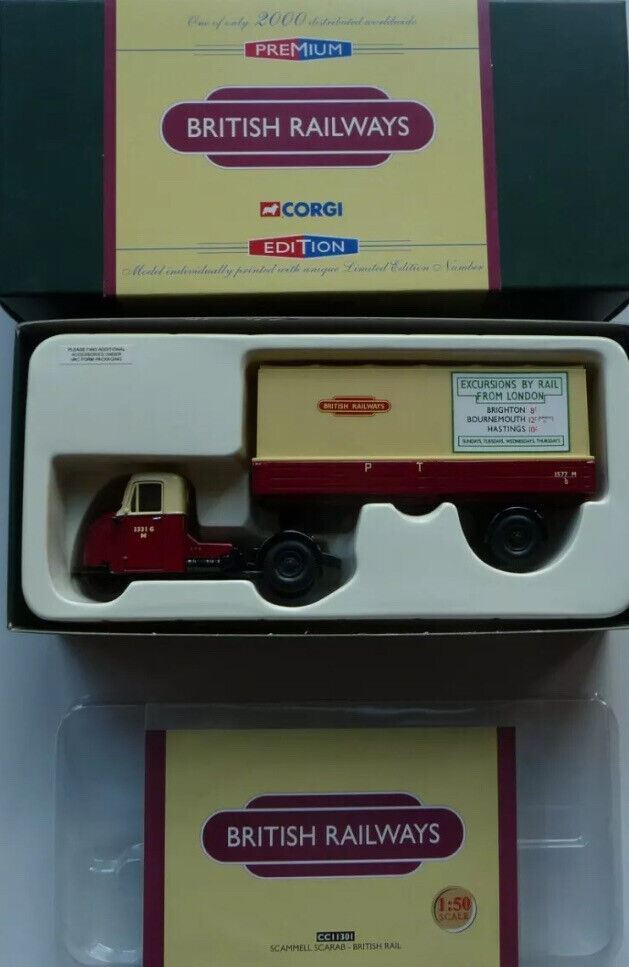 Corgi Premium Edition CC11301 Scammell Scarab - British Rail 1.50 Mint