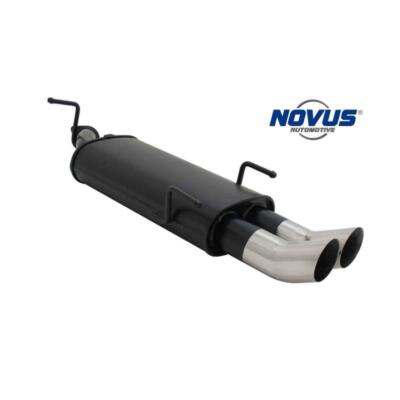 Novus Stahl Sport Auspuff Endschalldämpfer Opel Vectra B inkl. 16V 2x76 rund DTM
