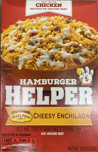 Betty Crocker Hamburger Helper CHEESY ENCHILADA Sauce Mix 7.5 oz Box