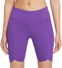 Nike Women's One Luxe 7" Icon Clash Compression Shorts  Sz Large DA0837-528