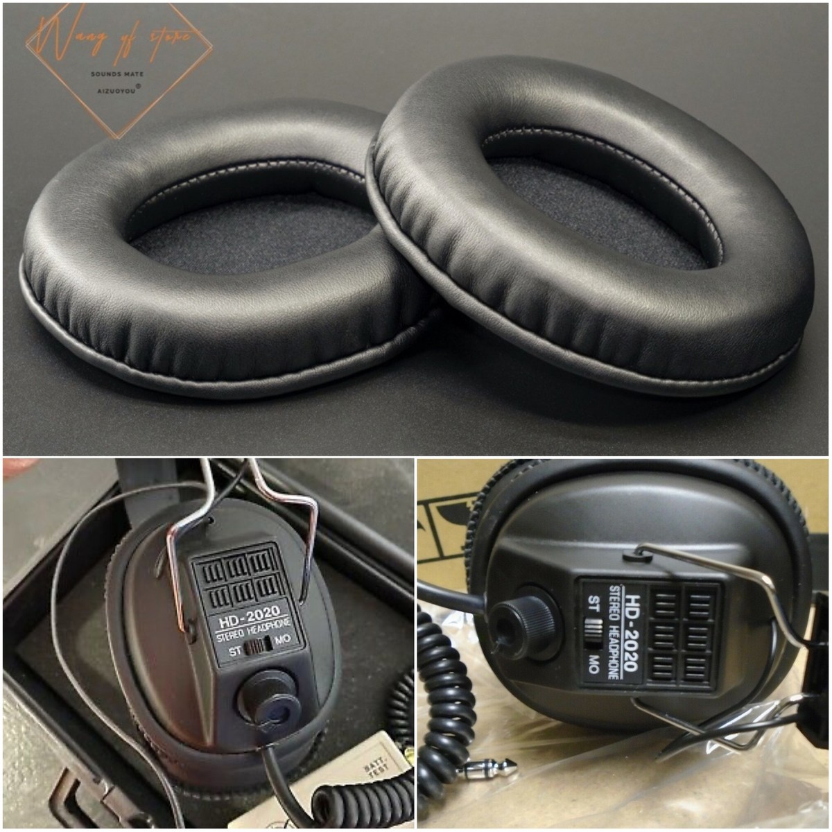 Oval Ellipse Soft Leather Ear Pads Cushion For Unitone HD 2020