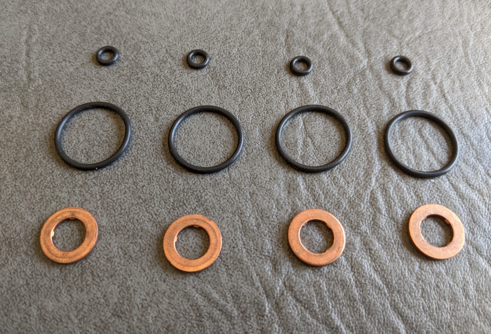 VW VOLKSWAGEN 2015 TDI FOUR CYL CRD INJECTOR SEAL KIT GOLF JETTA PASSAT BEETLE