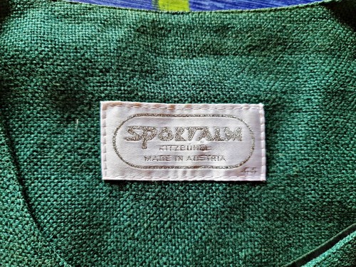 CHALECO VINTAGE SPORTALM OKTOBERFEST DIRNDL TIROL LINO MUJER MANGAS: EE. UU. 16/EU44 - Imagen 6 de 7