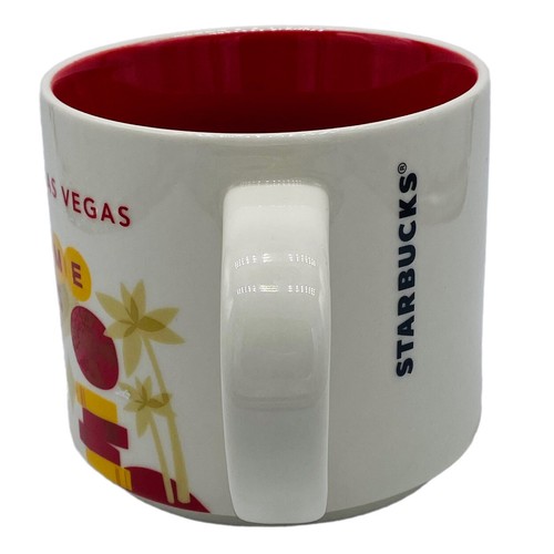 Starbucks 2015 Las Vegas Coffee Mug You Are Here Collection 14 oz Red Yellow - Picture 4 of 6