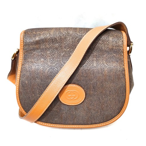 Vintage Gucci Crossbody bag Brown Canvas 1267429 eBay