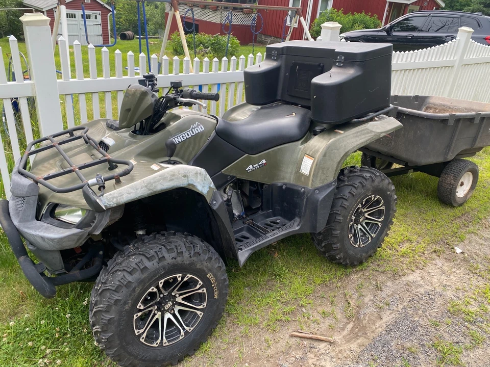 2008 SUZUKI KINGQUAD 450 AXI 4X4 + 50" ARADO DE NEVE + MAIS DE US$ 2.100 em ATUALIZAÇÕES - Imagem 2 de 4