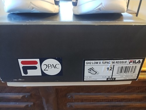 Fila Grant Hill 96 X 2Pac Reissue White/Red/Navy Low Shoes Size 12 - Picture 3 of 14