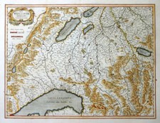 SCHWEIZ SWITZERLAND WIFLISPURGERGOW MERCATOR GENFER BIELER MARTEN SEE BLAEU 1635