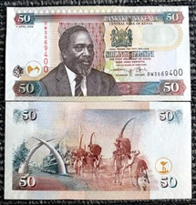 Kenya 50 Shillings 2006 Banknote World Paper Money UNC Currency Bill Note