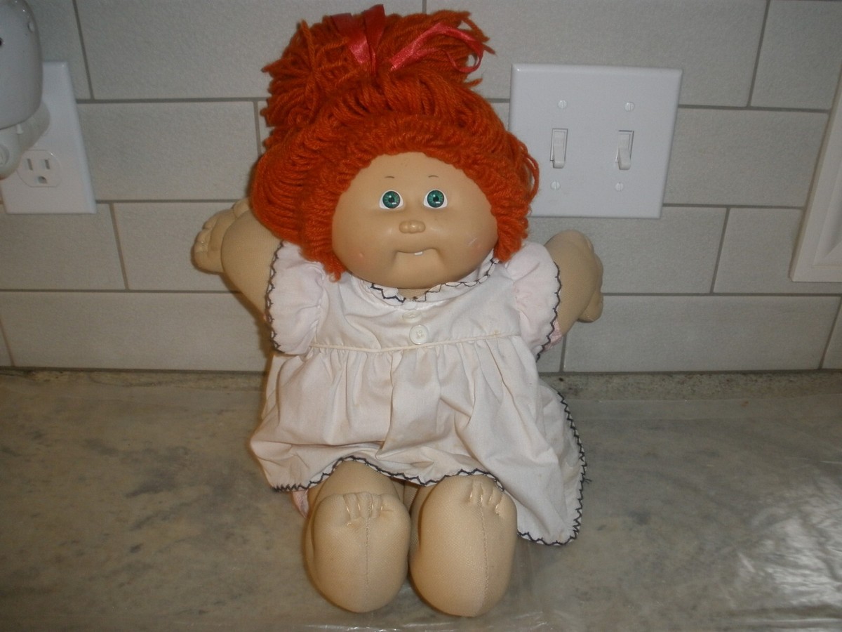 Cabbage Patch Kids 1985 Red Hair, Green Eyes, Dimples, Tooth 15
