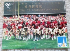 Vintage 1987-88 San Francisco 49ers Calendar PG&E Montana Walsh Rice Clark Lott