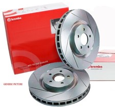 Brembo 320MM REAR PAIR OF SLOTTED Brake Rotors FOR BMW X5 X6 E70 F15 E71 F16