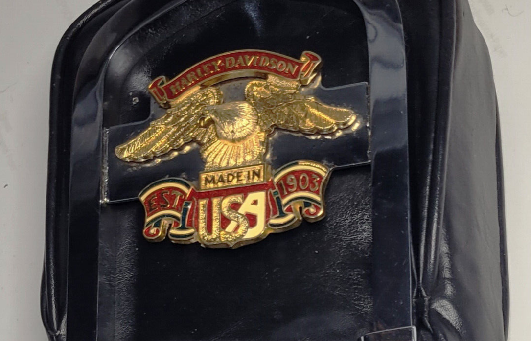 Vintage Harley Davidson Sissy Bar Backrest Eagle Emblem on Back eBay