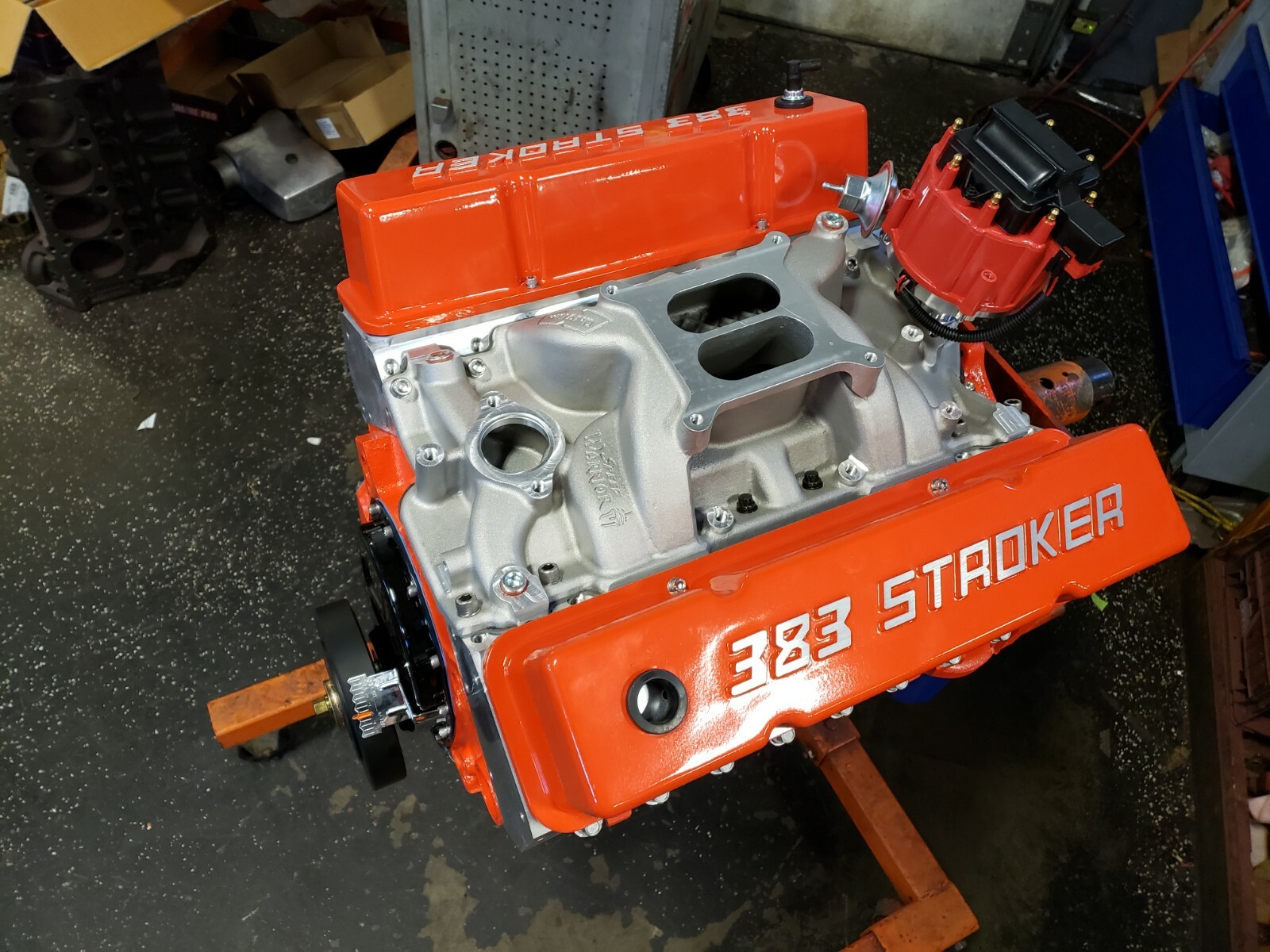 CHEVY 383 410HP CHEVY CRATE ENGINE ALUMINUM HEADS 2 YEAR WARRANTY HYD