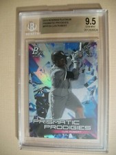 LUIS ROBERT 2019 Bowman Platinum Prismatic Prodigies #25 BGS GEM MINT 9.5