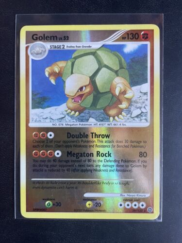 Pokémon Card- Golem 29/132 (Secret Wonders, 2007) Reverse Holo, LIGHT PLAY - Picture 1 of 2
