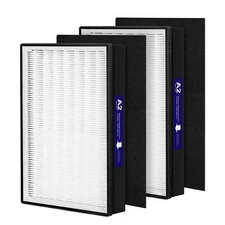 	2 Pack A2 H13 HEPA Replacement Filter Compatible with 3M Filtrete Room Air	