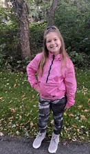 girls justice 4 Y 6 W Grey High Top Zip Up Sneaker With Leopard Print Athletic