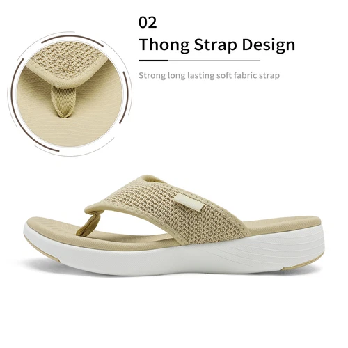 Women Arch Support Soft Cushion Flip Flops Thong Sandals Slippers Shoes 5-11 - Picture 12 of 39