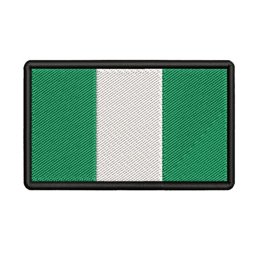 NIGERIA FLAGGE gestickt Bügelbild PATCH EMBLEM APPLIKATION - Bild 6 von 9
