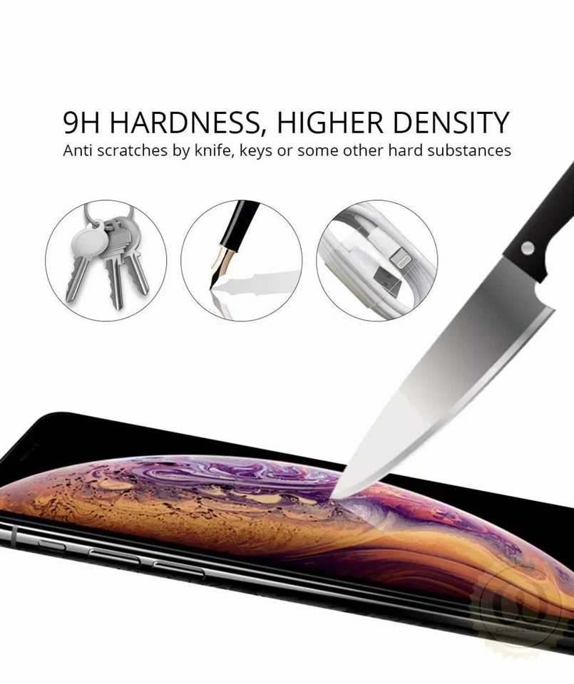 Protector de pantalla de vidrio templado real premium 100 piezas para iPhone Samsung LG Foto 4 de 4