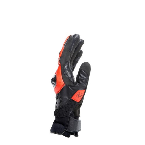 GUANTI IN PELLE DA MOTO DAINESE CARBON 4 SHORT RED ROSSO PROTEZIONI IN CARBONIO - Foto 3 di 3