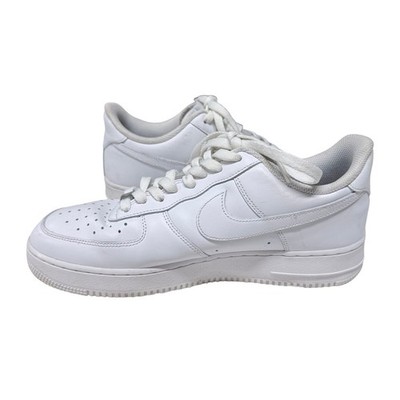 Nike Air Force 1 07 Low Triple White Sneakers CW2288-111 Mens 9.5
