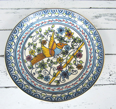 Williams Sonoma Jardim Pasta Salad Bowl Peacock Bird Provence Italy