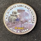 Colorized Kennedy Half Dollar D-Day U.S.C.G Anti-Aircraft Gunner Free Shipping