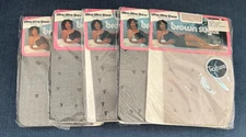 Vintage Brown Sugar Pantyhose Lot 5 PCS Ultra Ultra Sheer Texture SZ Tall Black