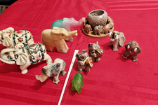 Lot of 11 Vintage Animal Figurines Elephants