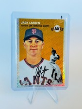 2023 Topps Chrome Platinum Anniversary Jack Larsen Logofractor /499 - SF Giants