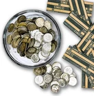 1 roll Circulated 90% Silver Roosevelt Dimes full 50 coins, Various Dates