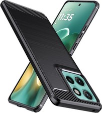 For Motorola Edge 60 Neo Case, Carbon Gel Phone Cover Ultra Slim Shockproof