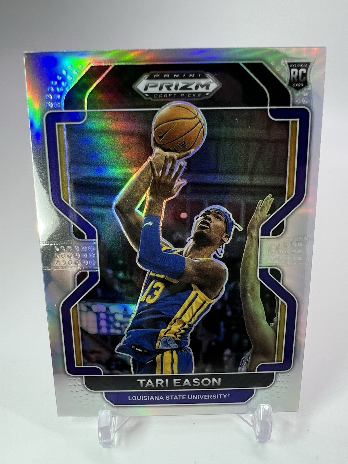 Tari Eason Silver Holo Rookie RC 2022 Prizm Draft Picks Card #65 LSU Tigers
