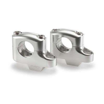 PUIG PULLBACK RISERS FOR VOGE 625DSX 2025 SILVER HANDLEBARS-21751P