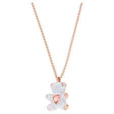 Swarovski Teddy pendant Bear White Rose gold-tone plated 5452026
