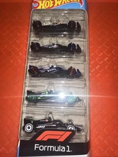 2024 Hot Wheels 5 Pack Formula 1: McLAREN, ALPINE, RED BULL, SAUBER, HAAS JBJ78