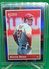 2022 Panini Donruss - Retro 1988 Variation Mike Trout #265 Millville Meteor 