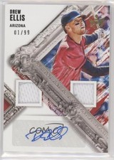 2022 Panini Diamond Kings DK Material Signatures Gold 1/99 Drew Ellis Auto 0u9y