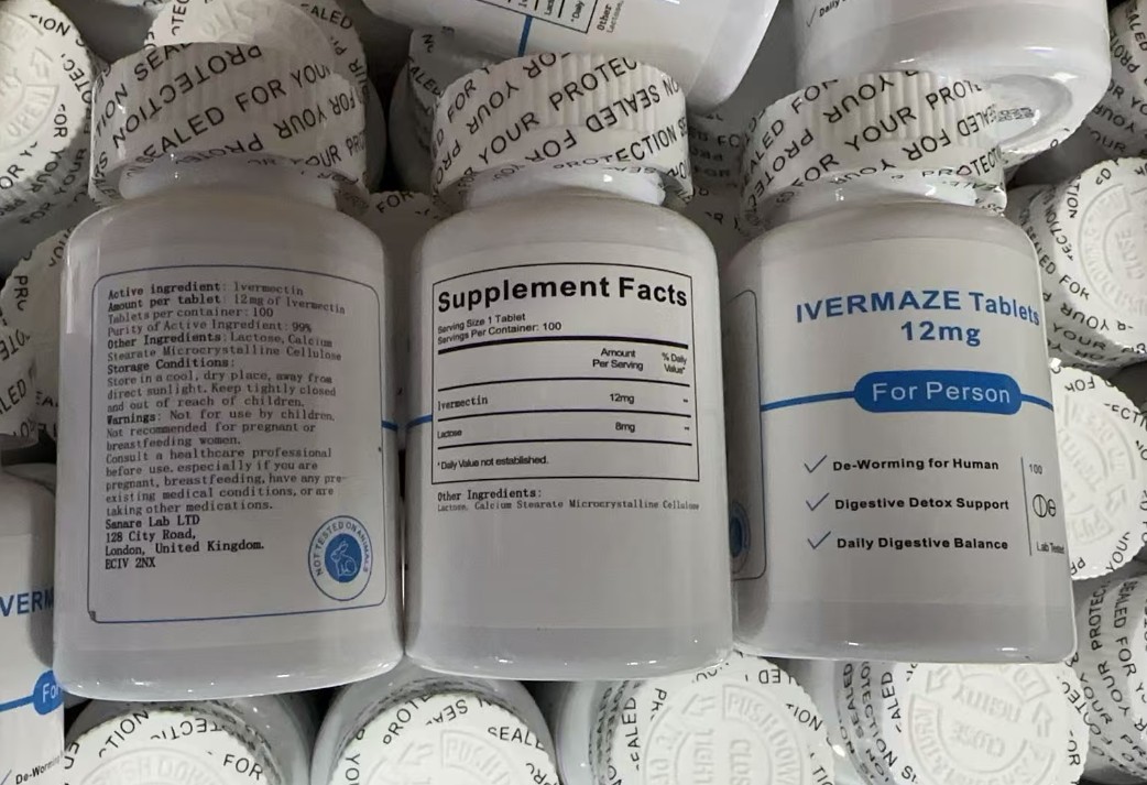 1PCS IVER MEET Tablets for Person 12 mg 100 Tablets 99% Purity Digest Supplement